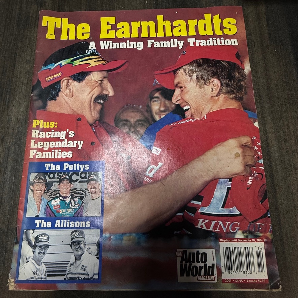 The Earnhardts Racing‎ Magazine NASCAR Legendary Families Petty Allisons 2001